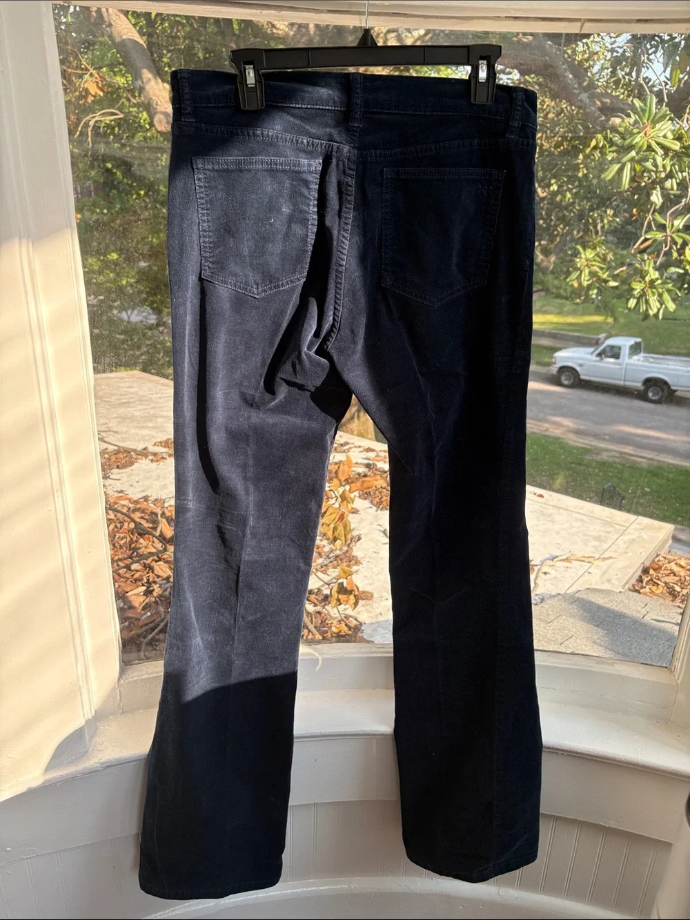 Tory Burch Dark Navy Wide-Leg Corduroy Jeans-Size 31